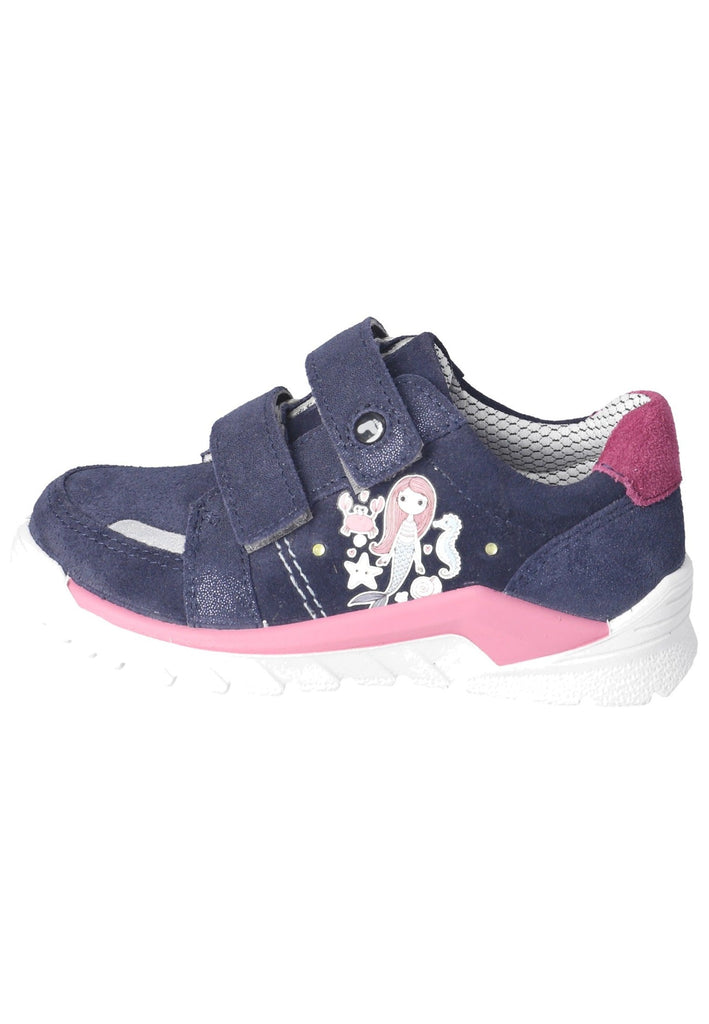 Ricosta Sneaker Leder/Textil Blau/Pink - surf4shoes