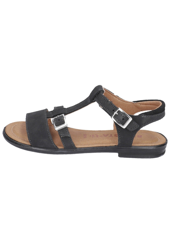 Ricosta Sandalen Nubukleder Schwarz - surf4shoes