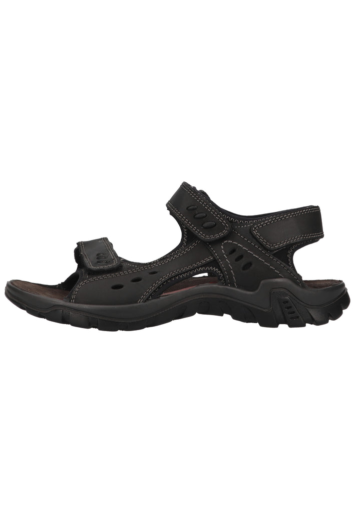 Rohde Sandalen Nubukleder Schwarz - surf4shoes