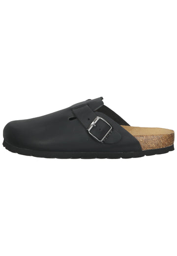 Rohde Pantoletten Leder Schwarz - surf4shoes