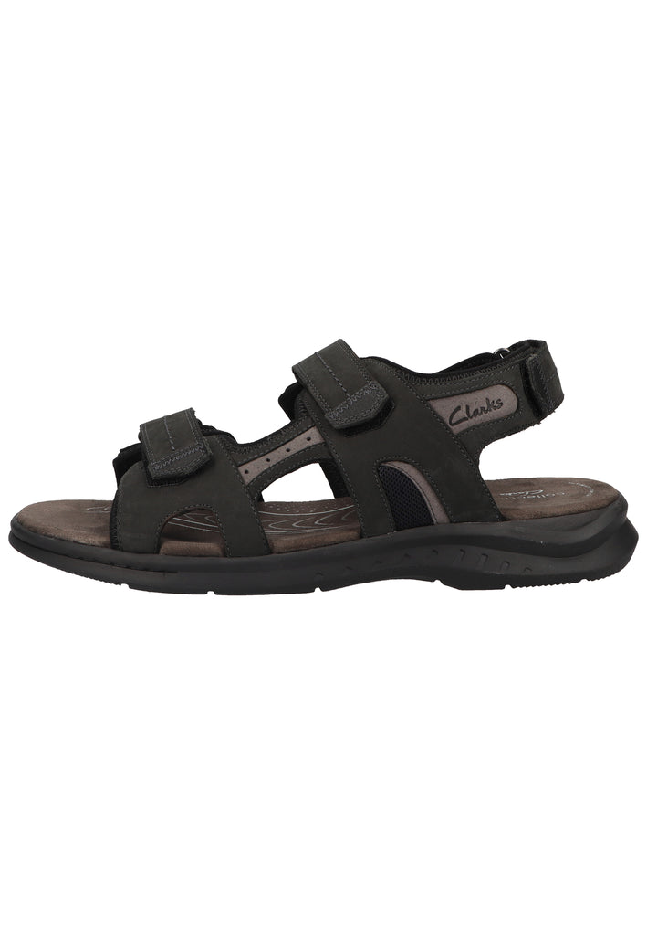 Clarks Sandalen Nubukleder Schwarz - surf4shoes