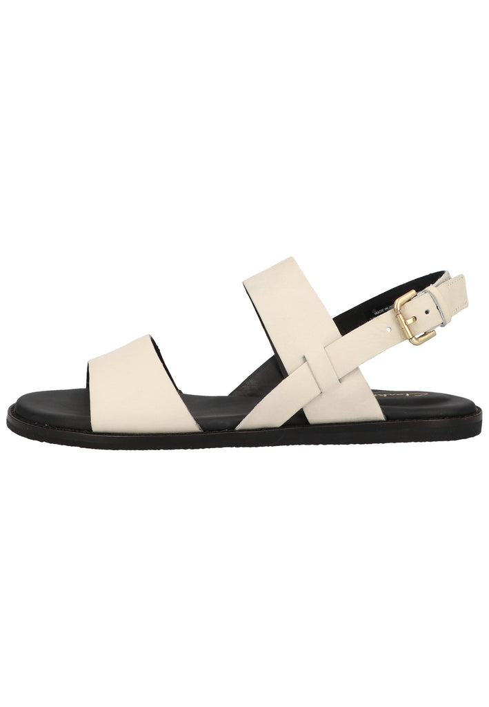 Clarks Sandalen Leder Weiß - surf4shoes