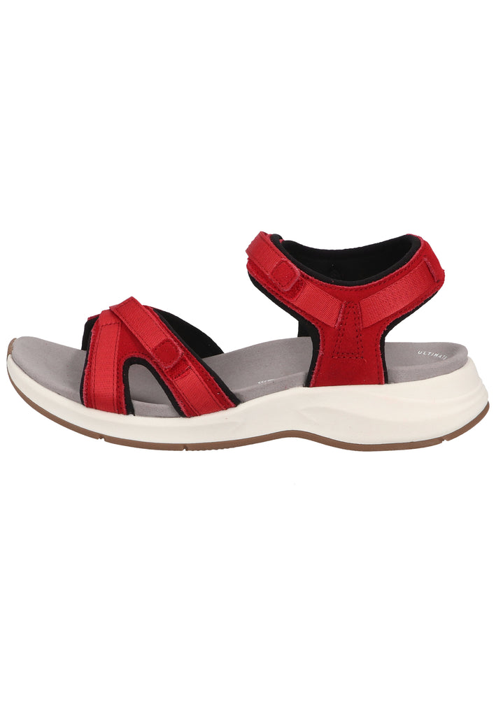 Clarks Sandalen Veloursleder/Textil Rot - surf4shoes