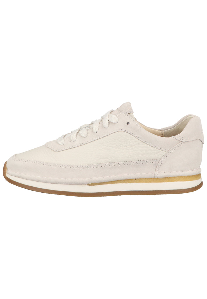 Clarks Sneaker Leder Weiß - surf4shoes