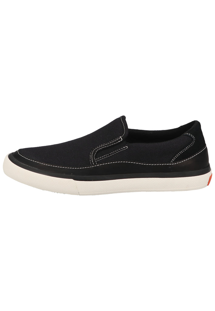 Clarks Slipper Leder/Textil Schwarz - surf4shoes