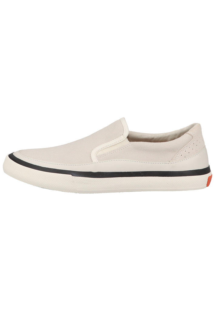 Clarks Slipper Leder/Textil Weiß - surf4shoes