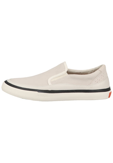 Clarks Slipper Leder/Textil Weiß - surf4shoes