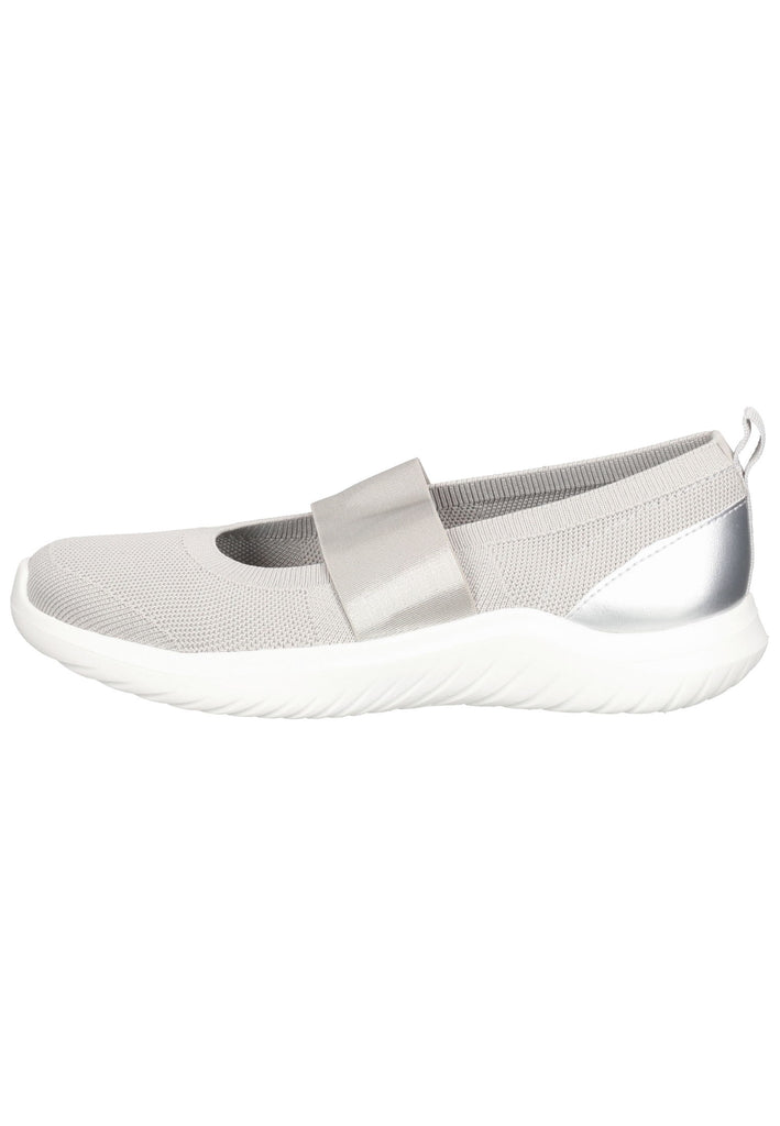 Clarks Slipper Textil Hellgrau - surf4shoes