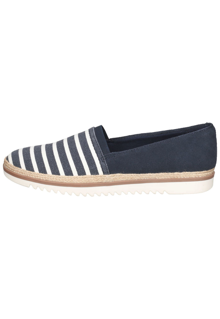 Clarks Slipper Textil Dunkelblau - surf4shoes