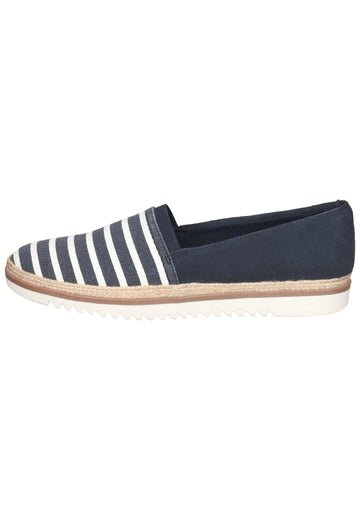Clarks Slipper Textil Dunkelblau - surf4shoes