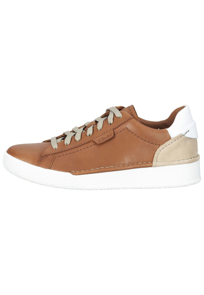 Clarks Sneaker Leder Tan - surf4shoes