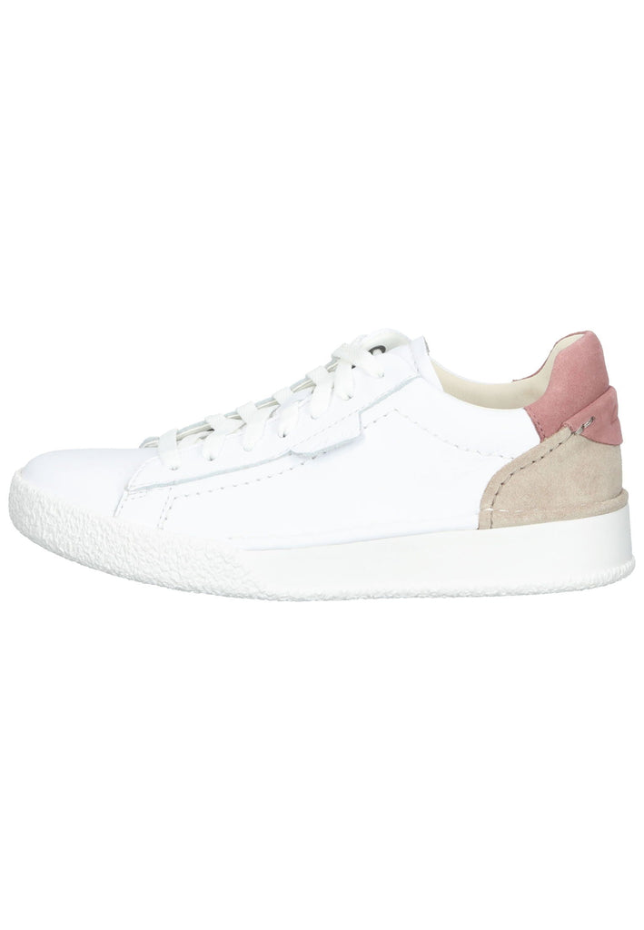 Clarks Sneaker Leder Rosa/Weiß - surf4shoes