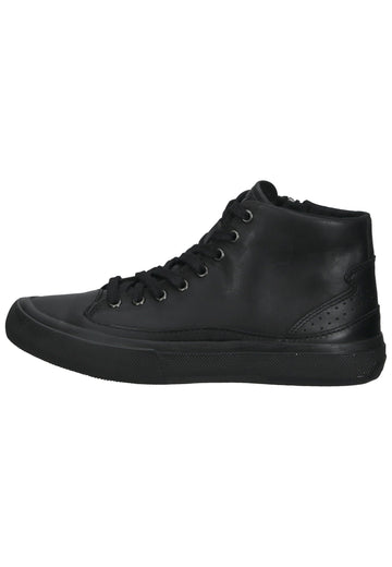Clarks Sneaker Leder Schwarz - surf4shoes