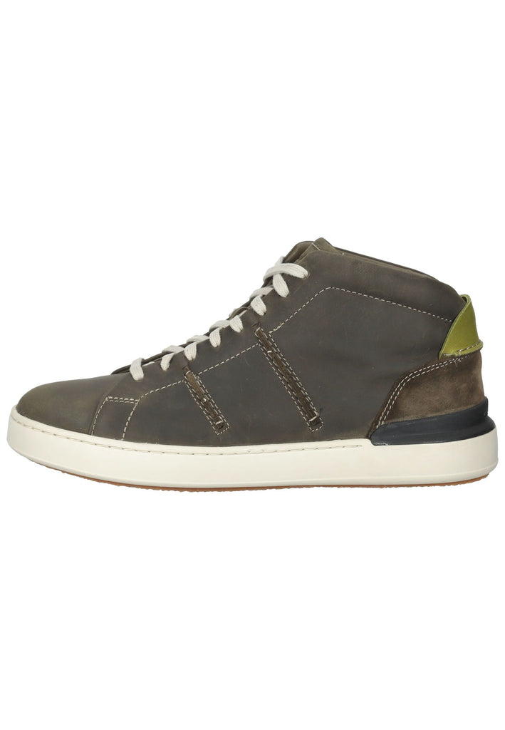 Clarks Sneaker Leder Oliv - surf4shoes