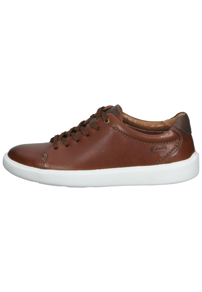 Clarks Sneaker Leder Dunkelbraun - surf4shoes