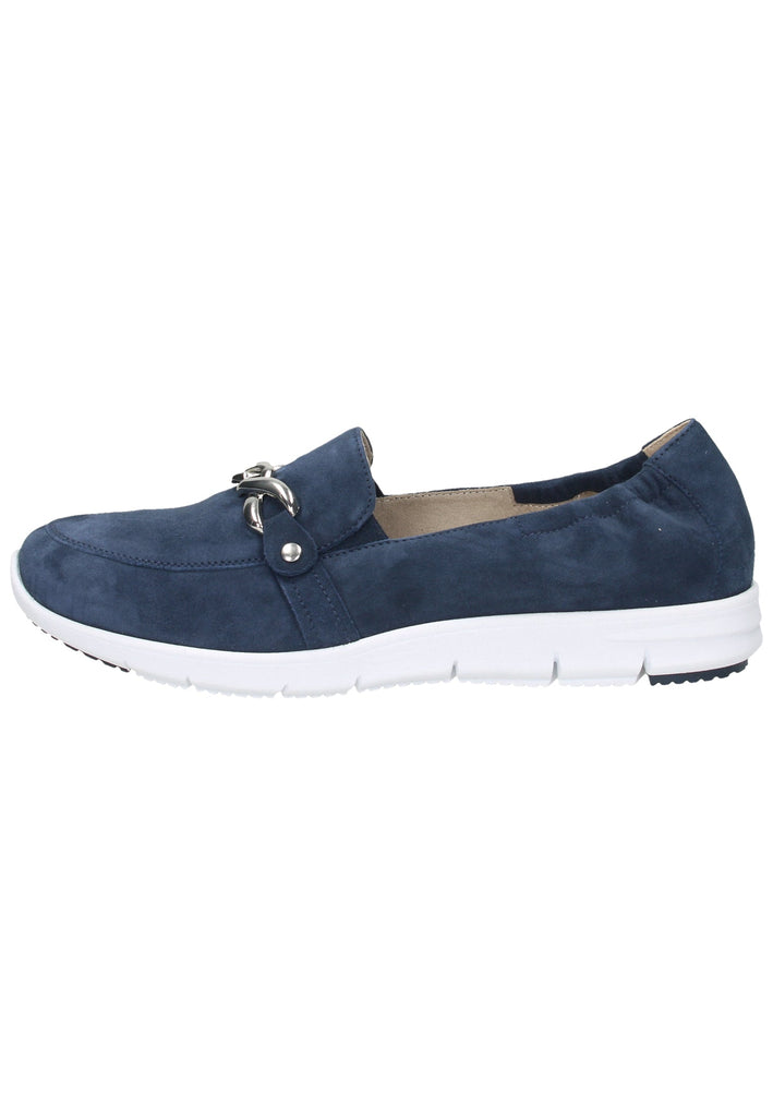 Caprice Slipper Leder Dunkelblau - surf4shoes
