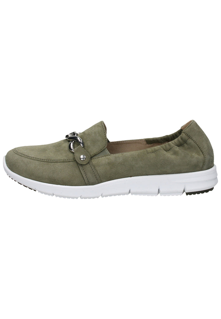 Caprice Slipper Leder Dunkelgrün - surf4shoes