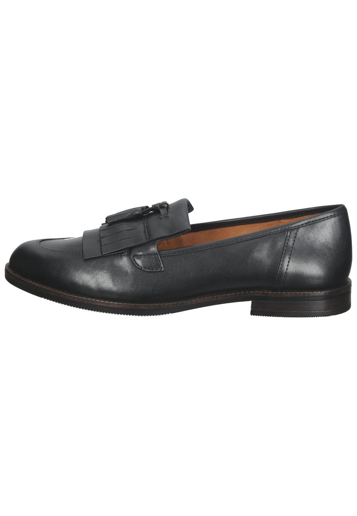 Caprice Halbschuhe Leder Schwarz - surf4shoes