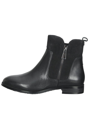 Caprice Stiefelette Leder Schwarz - surf4shoes