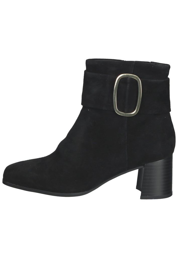 Caprice Stiefelette Veloursleder Schwarz - surf4shoes