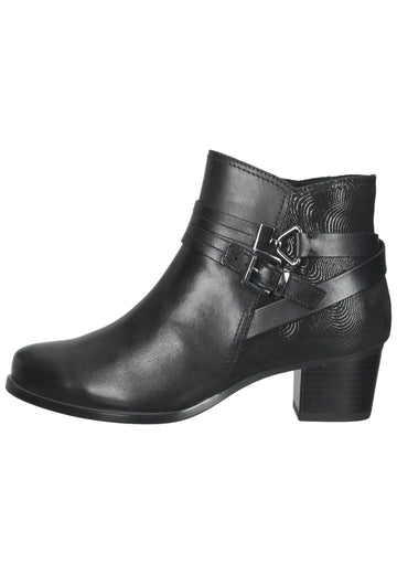 Caprice Stiefelette Leder Schwarz - surf4shoes