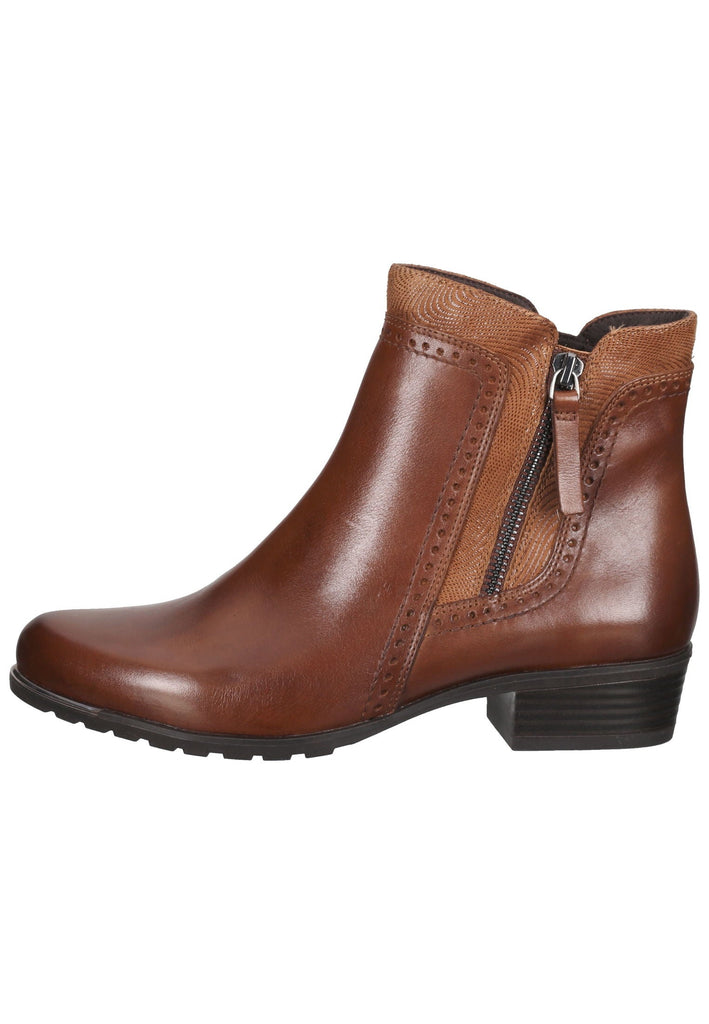 Caprice Stiefelette Leder Cognac - surf4shoes