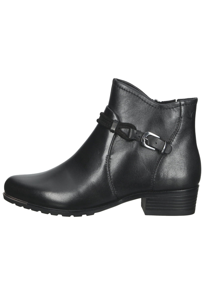 Caprice Stiefelette Leder Schwarz - surf4shoes