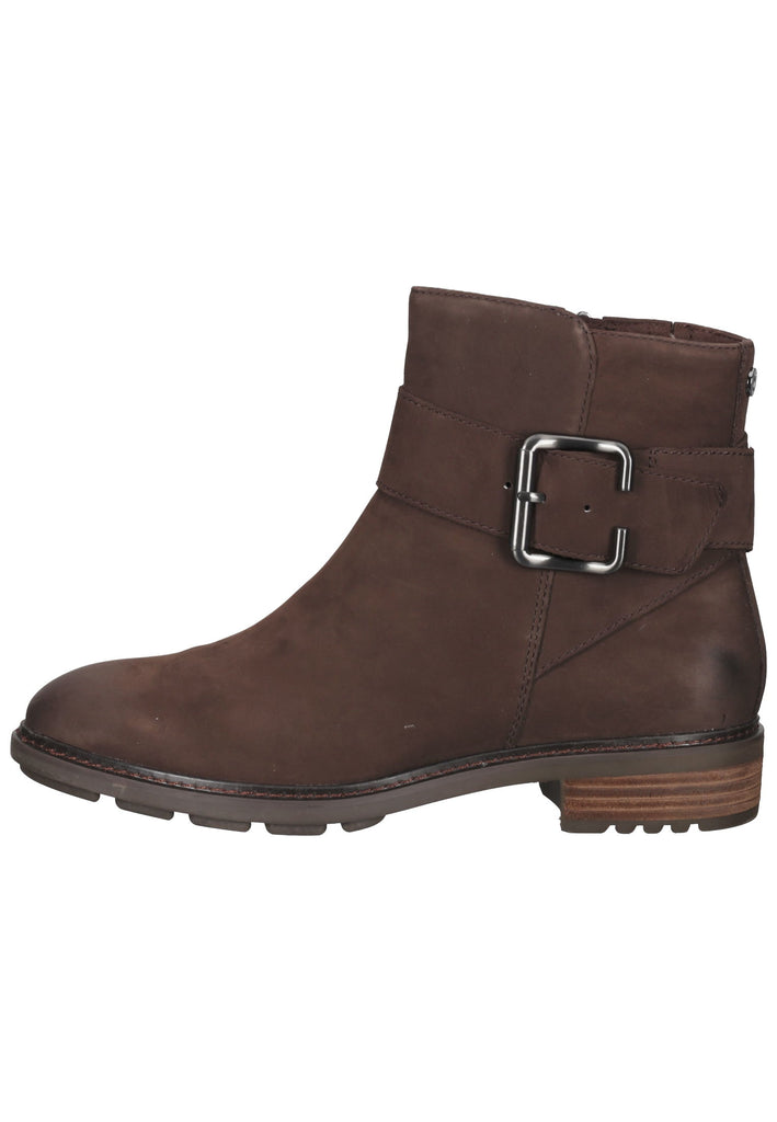 Caprice Stiefelette Nubukleder Dunkelbraun - surf4shoes
