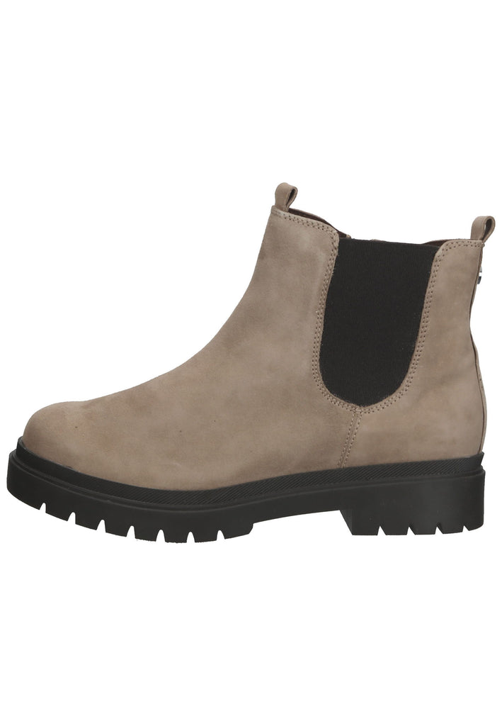 Caprice Stiefelette Veloursleder Taupe - surf4shoes