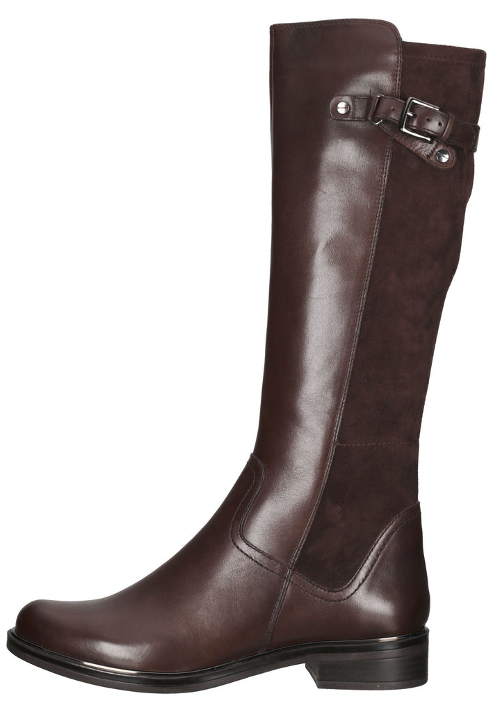 Caprice Stiefel Leder/Textil Dunkelbraun - surf4shoes
