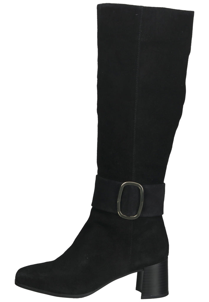 Caprice Stiefel Veloursleder Schwarz - surf4shoes