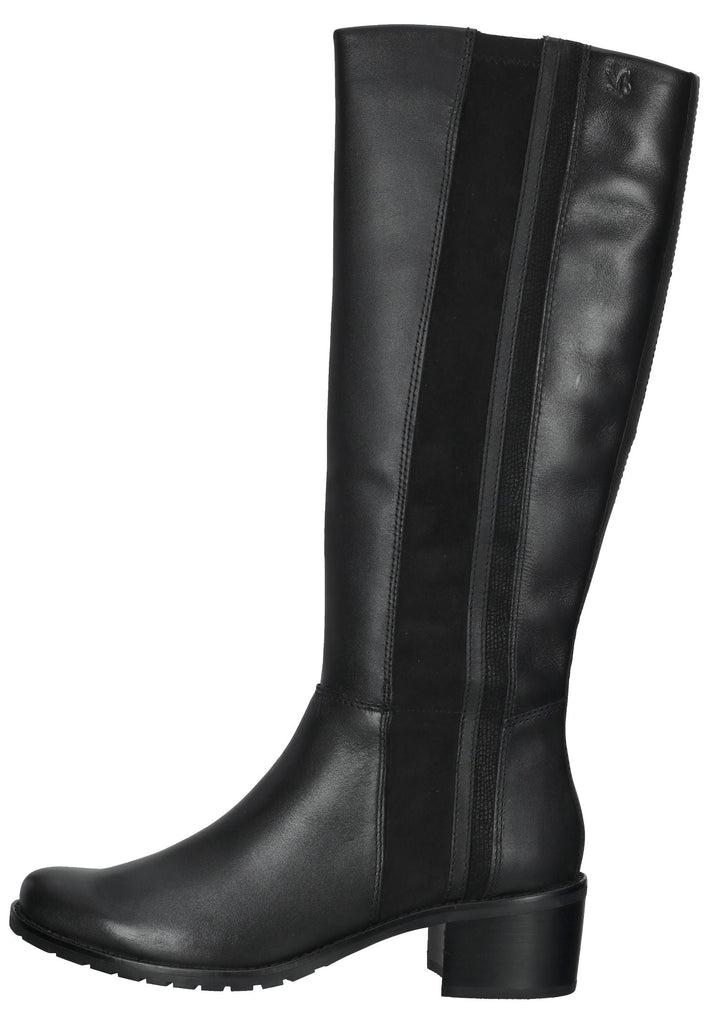 Caprice Stiefel Leder/Textil Schwarz - surf4shoes