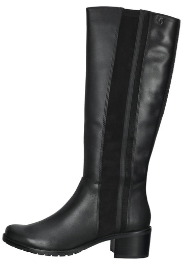 Caprice Stiefel Leder/Textil Schwarz - surf4shoes