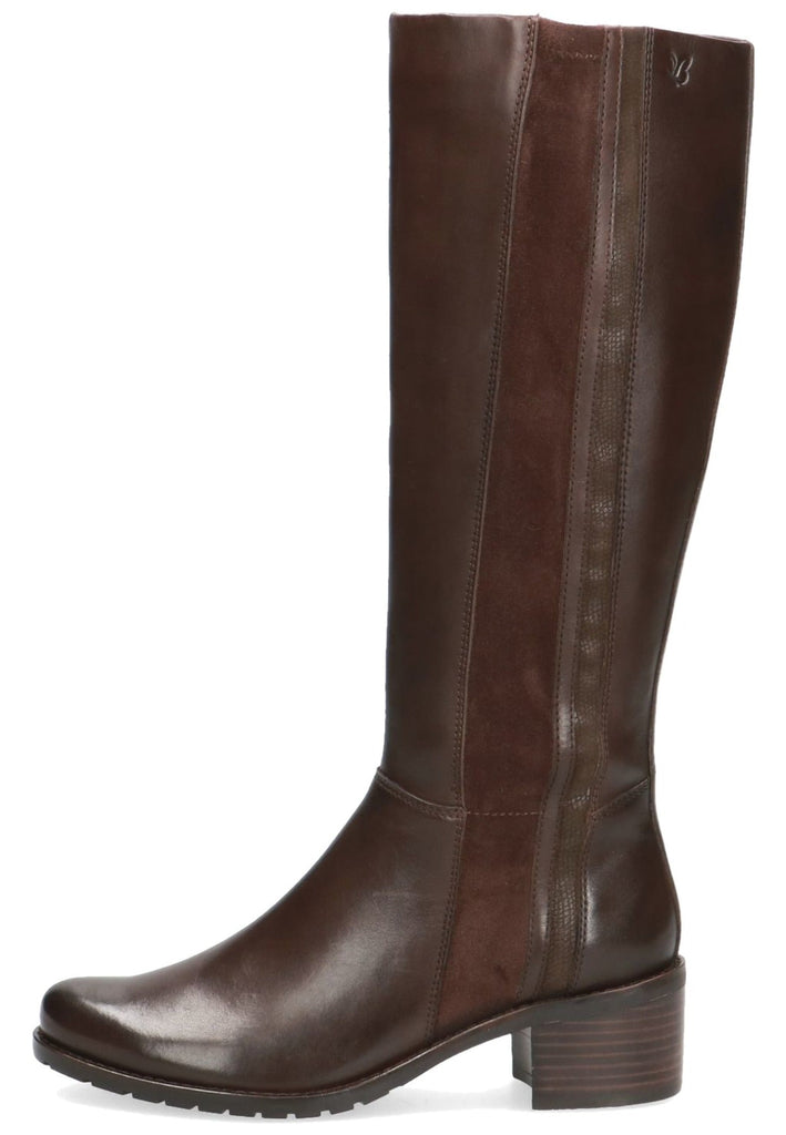 Caprice Stiefel Leder/Textil Dunkelbraun - surf4shoes