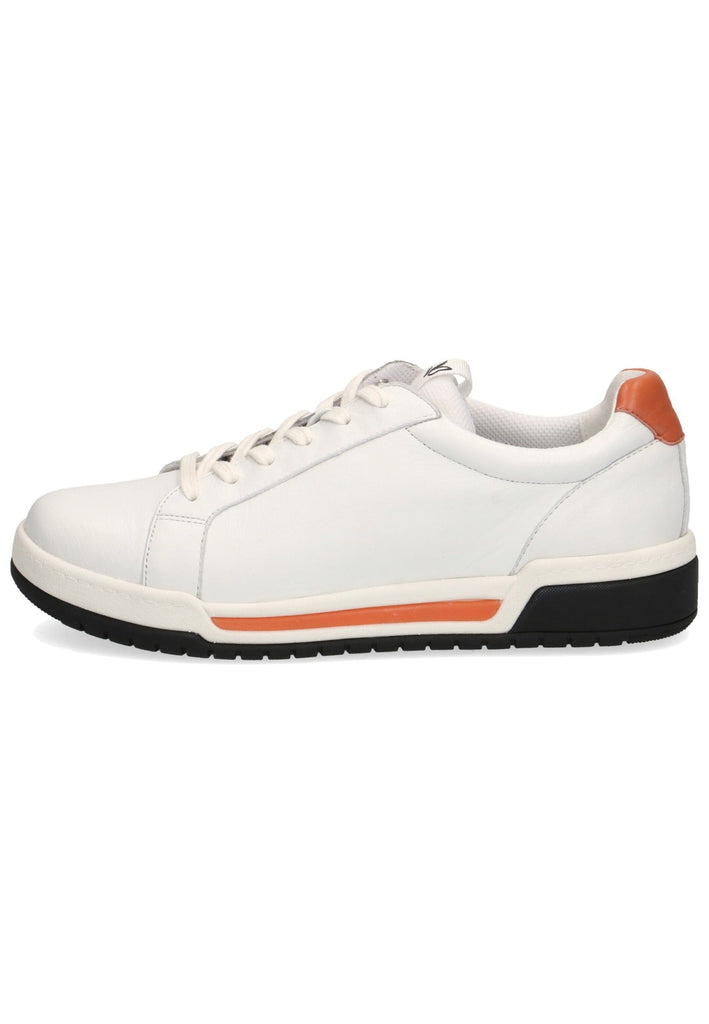 Caprice Sneaker Leder/Textil Weiß/Orange - surf4shoes