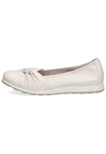 Caprice Ballerinas Leder Weiß - surf4shoes