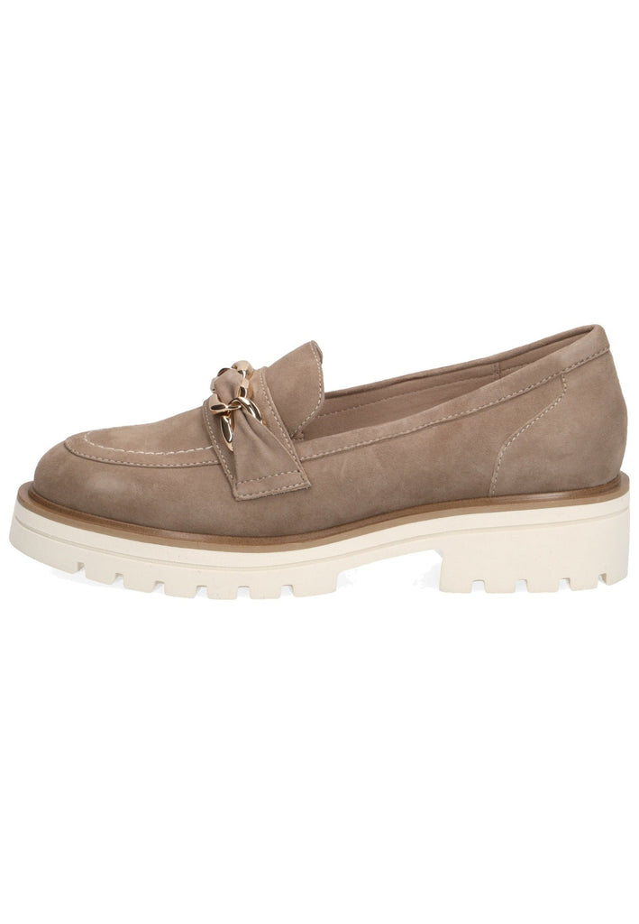 Caprice Slipper Veloursleder Beige - surf4shoes