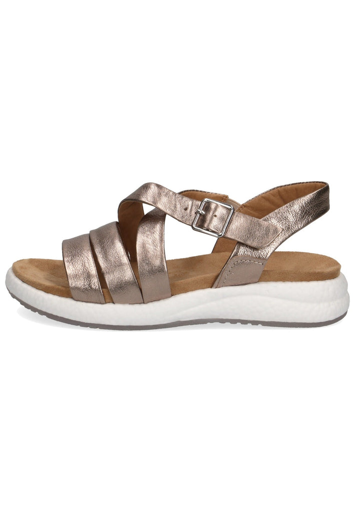 Caprice Sandalen Leder Taupe - surf4shoes