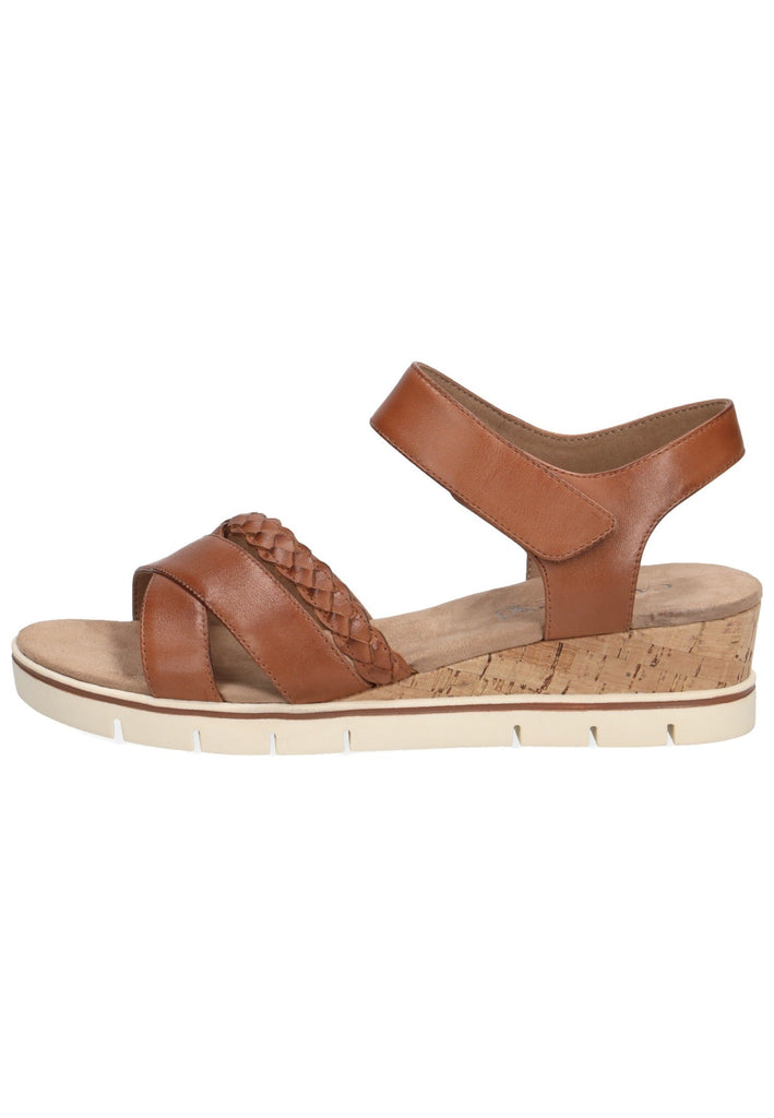 Caprice Sandalen Nappaleder Cognac - surf4shoes