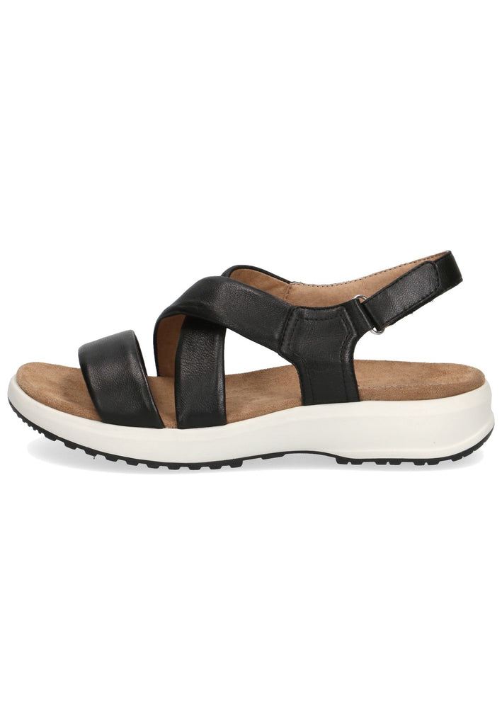 Caprice Sandalen Nappaleder Schwarz - surf4shoes