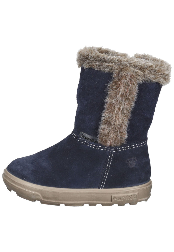 Pepino Stiefel Leder Dunkelblau Warmfutter - surf4shoes
