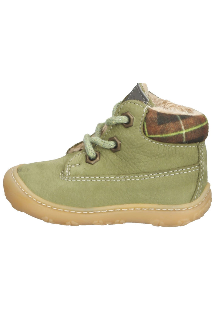 Pepino Halbschuhe Leder/Textil Oliv Warmfutter - surf4shoes