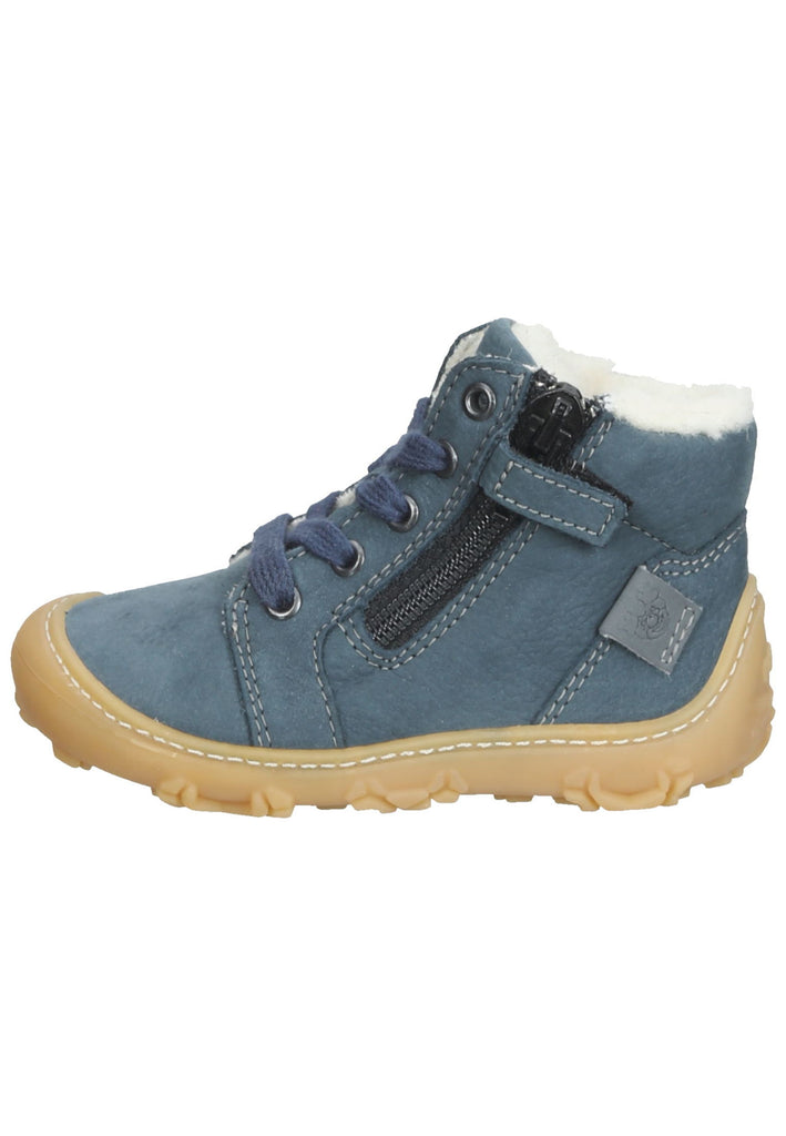 Pepino Halbschuhe Leder/Synthetik Mittelblau Warmfutter - surf4shoes