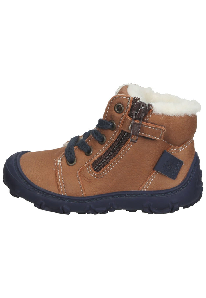 Pepino Halbschuhe Leder/Synthetik Nougat Warmfutter - surf4shoes