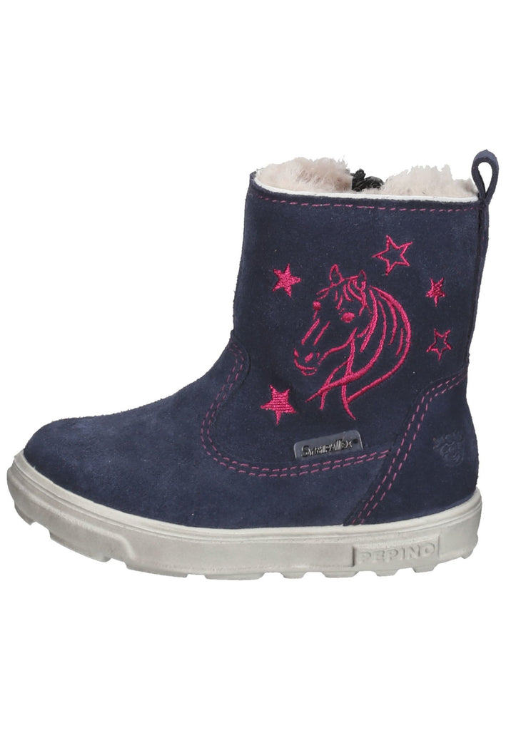 Pepino Stiefel Veloursleder Dunkelblau Warmfutter - surf4shoes