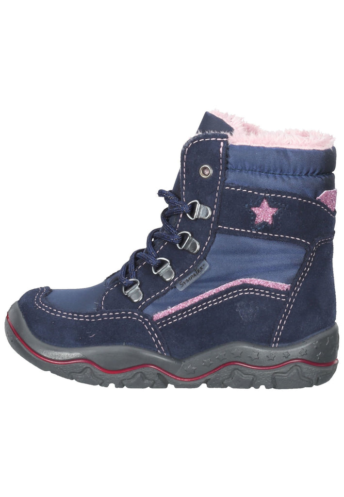 Pepino Stiefel Leder/Textil Dunkelblau Warmfutter - surf4shoes