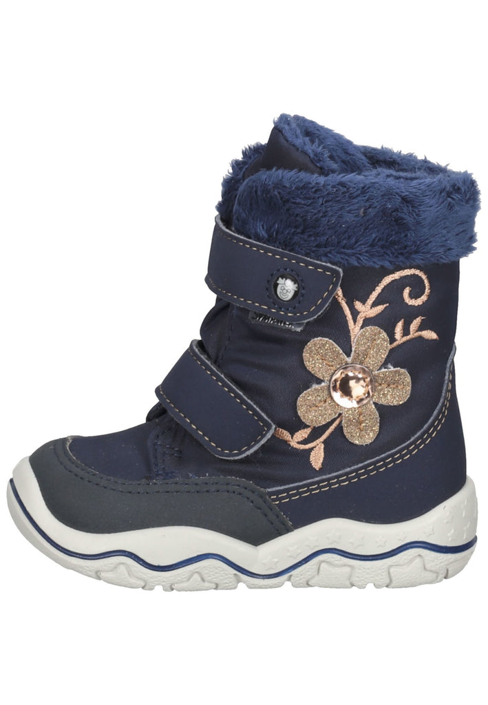 Pepino Stiefel Lederimitat/Textil Dunkelblau Warmfutter - surf4shoes