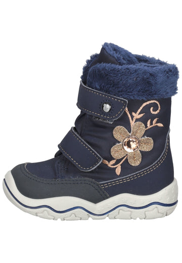 Pepino Stiefel Lederimitat/Textil Dunkelblau Warmfutter - surf4shoes