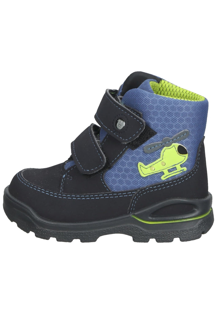 Pepino Stiefel Lederimitat/Textil Blau/Schwarz Warmfutter - surf4shoes