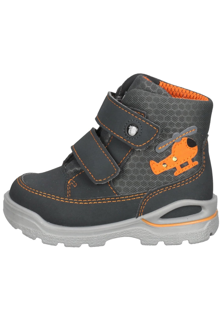 Pepino Stiefel Lederimitat/Textil Dunkelgrau Warmfutter - surf4shoes